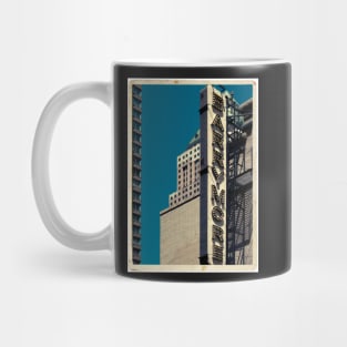 Barrymore neon sign in Manhattan, NYC - Kodachrome Postcard Mug